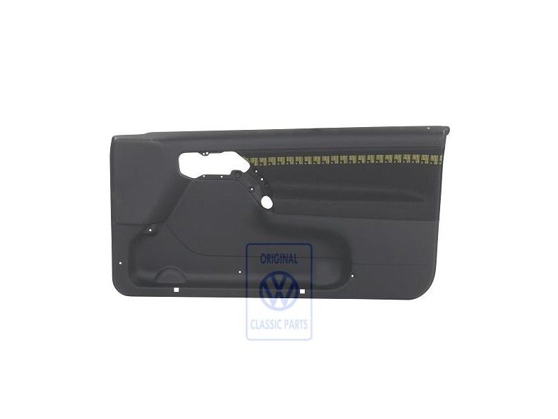 Γνήσιο VW Επένδυση Πόρτας (Ύφασμα) Μαύρο / Κίτρινο - 1H3867012APDYW