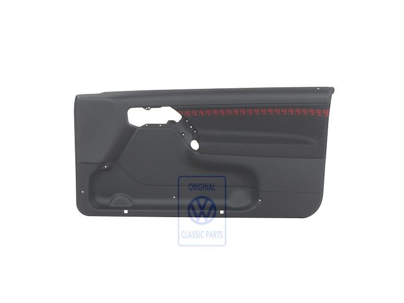 Γνήσιο VW Επένδυση Πόρτας (Ύφασμα) Μαύρο / Κόκκινο - 1H3867012APECZ
