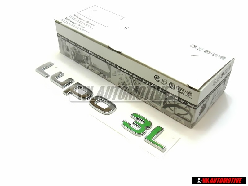 Γνήσιο VW LUPO 3L Οπίσθιο Σήμα Έμβλημα Μάσκας Χρωμέ Πράσινο - 6E0853687B KKH