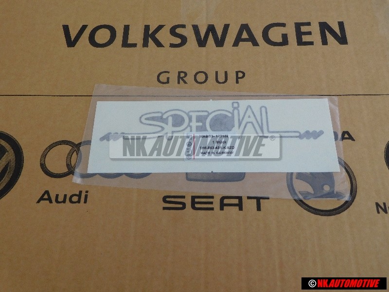 Γνήσιο VW Επιγραφή Μεμβράνης Ασημί Diamant - 1H6853431K 9ZD