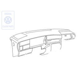 Γνήσιο VW Πίνακας Ελέγχου, Επενδυμένος Mauritius Μπλε - 1H6857003Q H45