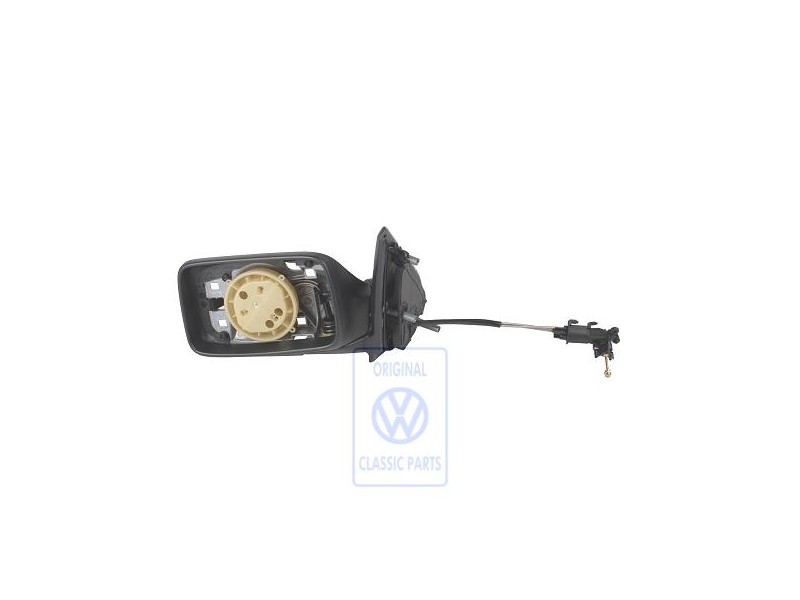 Γνήσιο VW Περίβλημα Εξωτερικού Καθρέφτη Σατινέ Μαύρο - 1H1857507 01C
