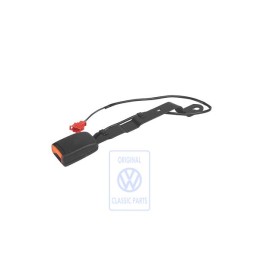 Γνήσιο VW Κλειδαριά Ζώνης Με Επαφή Προειδοποίησης Σατινέ Μαύρο - 1H1857755 01C