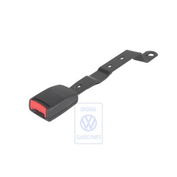 Γνήσιο VW Ασφάλεια Ζώνης Σατινέ Μαύρο/Κόκκινο Φωτιάς - 1H0857755 FCN