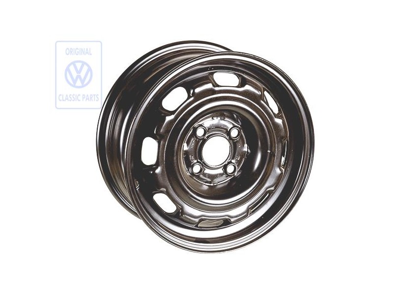 Γνήσιο VW Σιδερένια Ζάντα Μαύρο Ralley - 1HM601025 03C