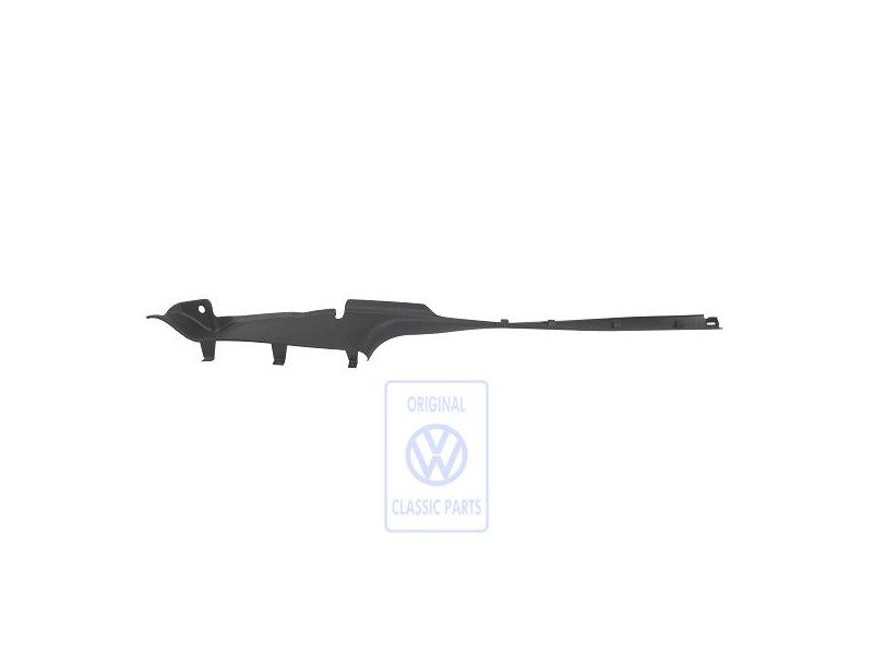 Γνήσιο VW Λωρίδα Επιβίβασης Μαρσπιέ Σατινέ Μαύρο - 1J3853374D B41