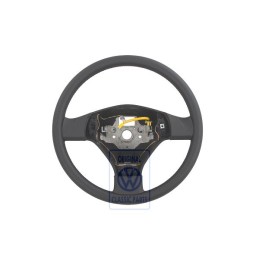 Γνήσιο VW Σπορ Τιμόνι (Δέρμα) Μαύρο - 3B7419091B E74