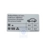 Γνήσιο VW Πινακίδα Για Πίεση Ελαστικών - 1J0010250C