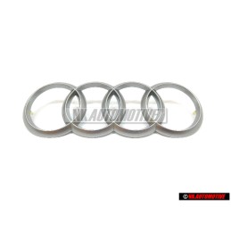 Γνήσιο Audi Σήμα Έμβλημα Κάλυψης Κινητήρα Ασημί - 022103940