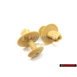 2x Γνήσιο VW Κλιπ Μπεζ Ήλιου - 1H0867199A 7H7