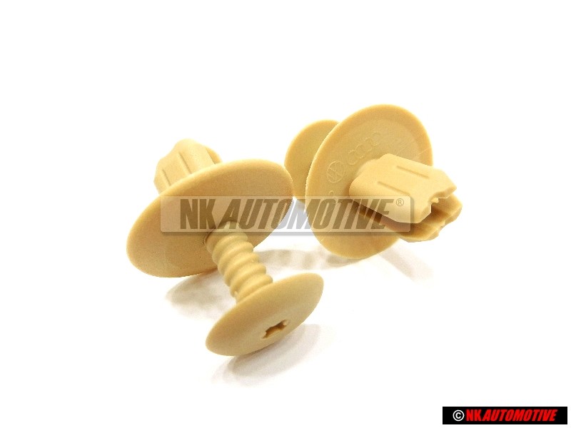 2x Γνήσιο VW Κλιπ Μπεζ Ήλιου - 1H0867199A 7H7
