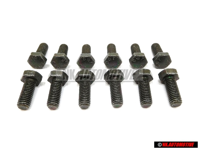 12x Γνήσιο VW Βίδα Με Εξαγωνική Κεφαλή - N 01024016