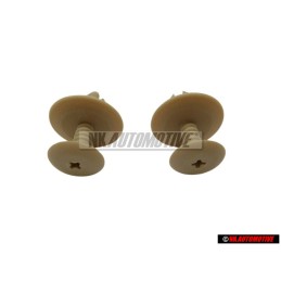 2x Γνήσιο VW Κλιπ Ανοιχτό Μπεζ - 1H0867199A Q70