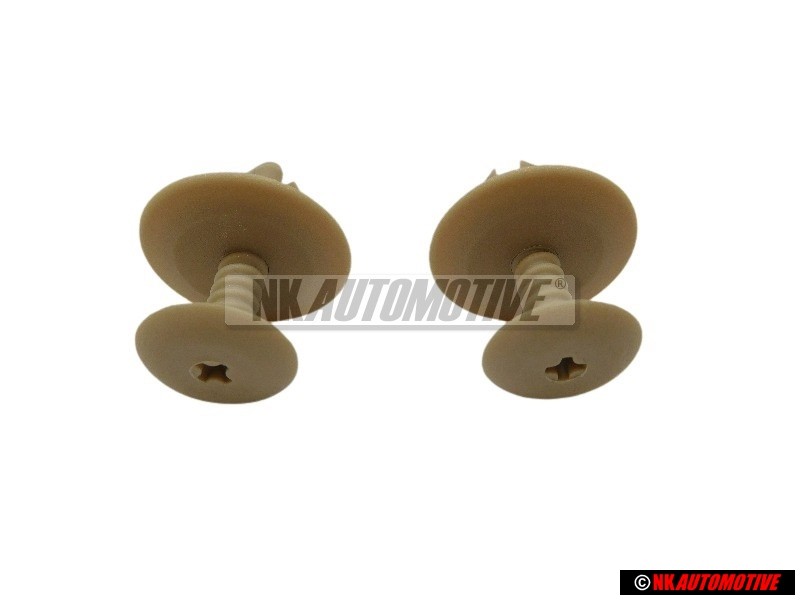 2x Γνήσιο VW Κλιπ Ανοιχτό Μπεζ - 1H0867199A Q70