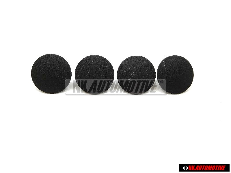 4x Γνήσιο VW Κλιπ Σατινέ Μαύρο - 321867838 01C