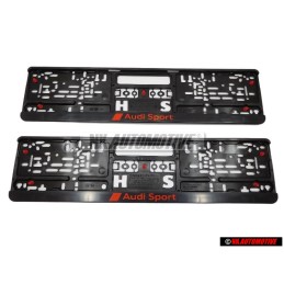 2x Γνήσιο AUDI Audi Sport License Plate Holder - 3291900100
