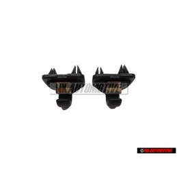 2x Γνήσιο AUDI Στήριγμα Σκιαδίου Soul (Μαύρο) - 8W0857562A 4PK