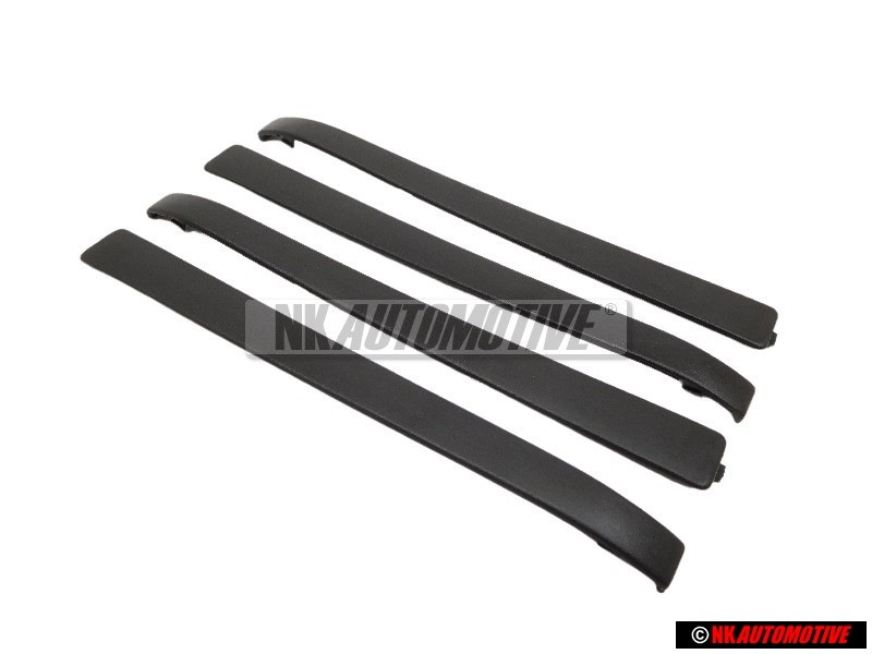 4x Γνήσιο VW Διάφραγμα Για Χειρολαβή Πόρτας Σατινέ Μαύρο - 191837239 01C