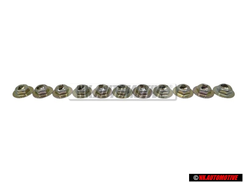 11x Γνήσιο VW Παξιμάδι Κοπής - N 0386021