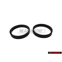 2x Γνήσιο VW Υπόθεμα Σατινέ Μαύρο - 357837595 01C