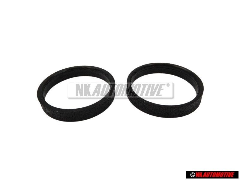 2x Γνήσιο VW Υπόθεμα Σατινέ Μαύρο - 357837595 01C