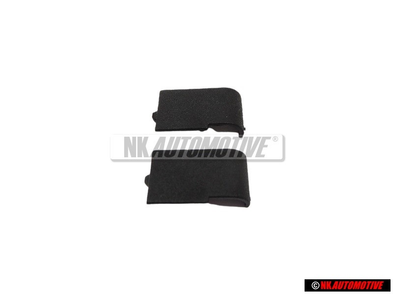 2x Γνήσιο VW Κάλυμμα Σατινέ Μαύρο - 357857621 01C