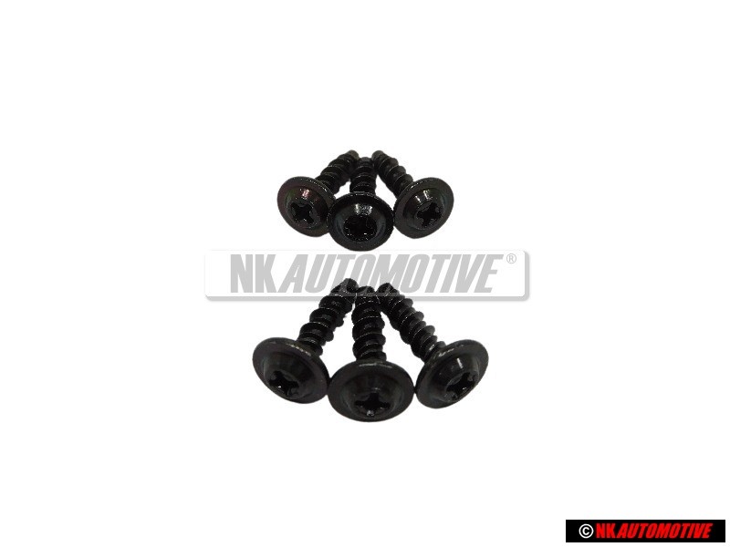6x Γνήσιο VW Πλαστική Βίδα Απλής Εγκοπής - 433862195