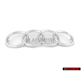 Γνήσιο Audi Δαχτυλίδια Εμπρόσθιο Σήμα Έμβλημα Μάσκας Χρωμέ - 431853605A