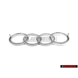 Γνήσιο Audi Δαχτυλίδια Εμπρόσθιο Σήμα Έμβλημα Μάσκας Χρωμέ - 431853605A