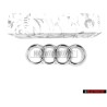 Γνήσιο Audi Δαχτυλίδια Εμπρόσθιο Σήμα Έμβλημα Μάσκας Χρωμέ - 4D0853605