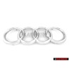 Γνήσιο Audi Δαχτυλίδια Εμπρόσθιο Σήμα Έμβλημα Μάσκας Χρωμέ - 4D0853605
