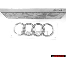 Γνήσιο Audi Δαχτυλίδια Οπίσθιο Σήμα Έμβλημα Χρωμέ - 4F0853742 2ZZ