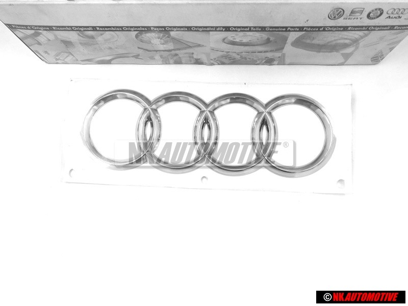 Γνήσιο Audi Δαχτυλίδια Οπίσθιο Σήμα Έμβλημα Χρωμέ - 4F0853742 2ZZ