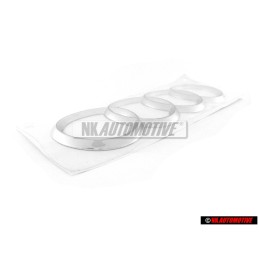 Γνήσιο Audi Δαχτυλίδια Οπίσθιο Σήμα Έμβλημα Χρωμέ - 4F0853742 2ZZ