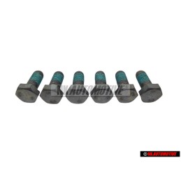 6x Γνήσιο VW Εξάγωνη Βίδα, Αυτασφαλιζόμενη - N 01024041