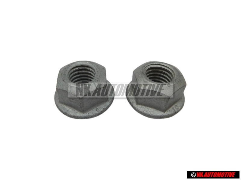 2x Γνήσιο VW Εξάγωνο Παξιμάδι Με Κολάρο, Αυτασφαλιζόμενο - N 10286110