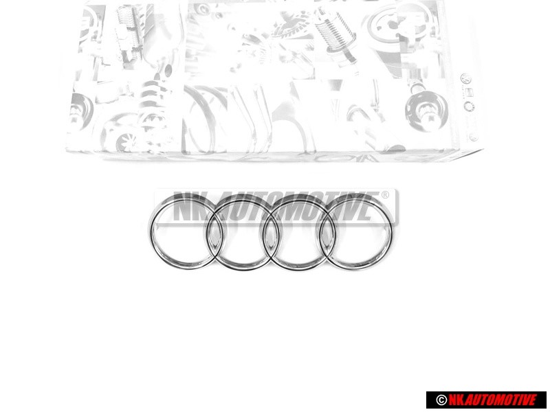 Γνήσιο Audi Δαχτυλίδια Εμπρόσθιο Σήμα Έμβλημα Μάσκας Χρωμέ - 811853601