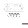 Γνήσιο Audi Δαχτυλίδια Εμπρόσθιο Σήμα Έμβλημα Μάσκας Χρωμέ - 811853601