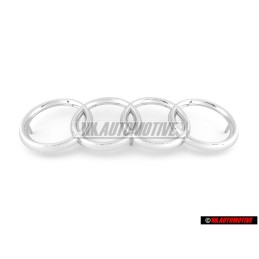 Γνήσιο Audi Δαχτυλίδια Εμπρόσθιο Σήμα Έμβλημα Μάσκας Χρωμέ - 811853601