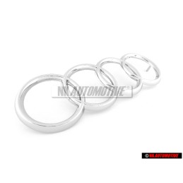Γνήσιο Audi Δαχτυλίδια Εμπρόσθιο Σήμα Έμβλημα Μάσκας Χρωμέ - 811853601