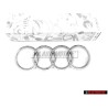 Γνήσιο Audi Δαχτυλίδια Εμπρόσθιο Σήμα Έμβλημα Μάσκας Χρωμέ - 811853605A