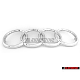 Γνήσιο Audi Δαχτυλίδια Εμπρόσθιο Σήμα Έμβλημα Μάσκας Χρωμέ - 811853605A