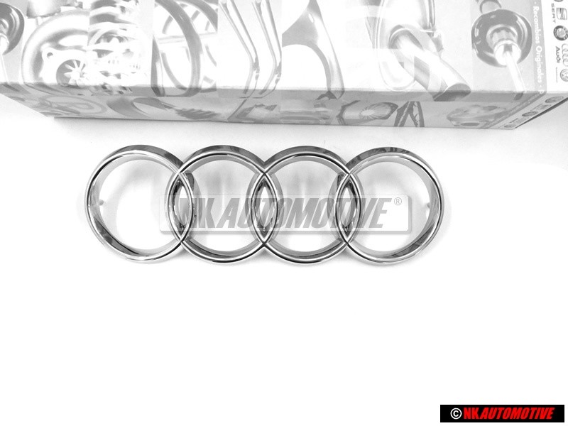 Γνήσιο Audi Δαχτυλίδια Εμπρόσθιο Σήμα Έμβλημα Μάσκας Χρωμέ - 893853605