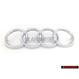 Γνήσιο Audi Δαχτυλίδια Εμπρόσθιο Σήμα Έμβλημα Μάσκας Χρωμέ - 893853605
