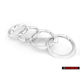 Γνήσιο Audi Δαχτυλίδια Εμπρόσθιο Σήμα Έμβλημα Μάσκας Χρωμέ - 893853605