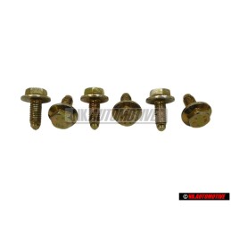 6x Γνήσιο VW Εξάγωνη Βίδα Με Κολάρο - N 10141701