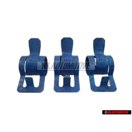 3x Γνήσιο VW Ελατηριωτός Σφιγκτήρας Ταινίας - N 10098701