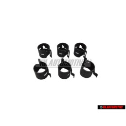 6x Γνήσιο VW Ελατηριωτός Σφιγκτήρας Ταινίας - N 90686701