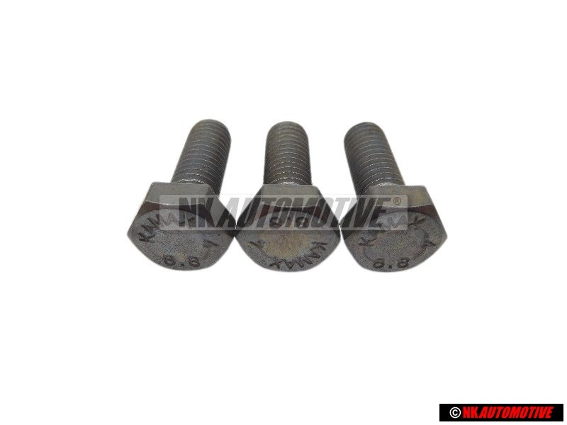 3x Γνήσιο VW Βίδα Με Εξαγωνική Κεφαλή - N 01024118