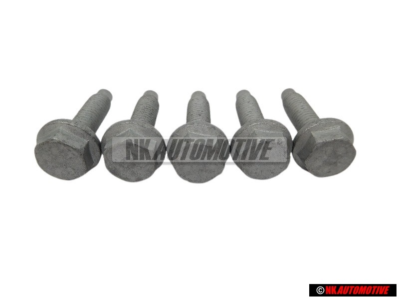 5x Γνήσιο VW Εξάγωνη Βίδα Με Κολάρο - N 10240001